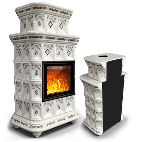 КимрПечь Керамическая печь Истра пристенный двухъярусный Прованс (комплектация: Астов-МЛ700)