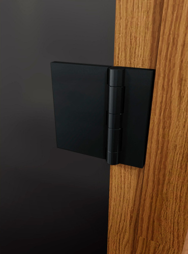 Дверь DoorWood стеклянная для сауны и бани "ФАВОРИТ ЧЕРНЫЙ (BLACK) графит матовый"