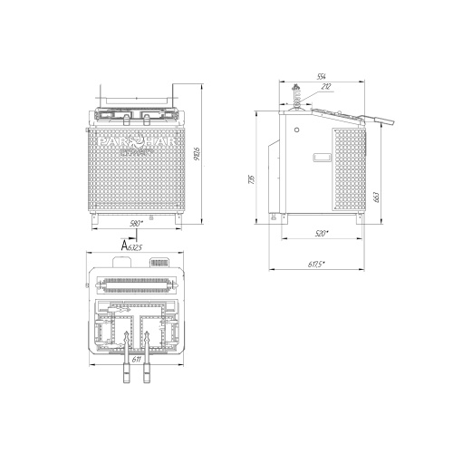 Электрическая паротермальная печь ВВД Инжкомцентр «ПАРиЖАР PRO» 18 кВт (380 В)