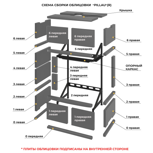 Камин АСТОН (ASTON)  700 R/L «ПИЛЛАУ» Н-1280 Талькохлорит