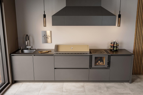 Кухня ASTOV BBQ № 5 (ширина 3500 мм)