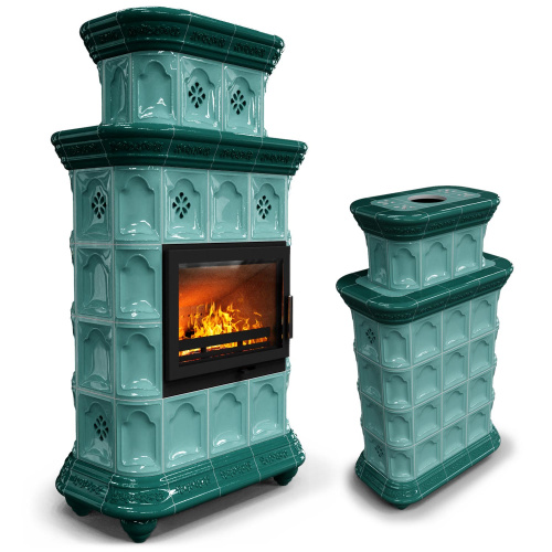 КимрПечь Истра центральный двухъярусный Волна (комплектация: Ладья-600)