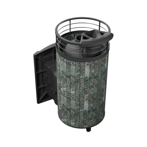 Печь банная «Атмосфера XL» ламель+сетка с газовой горелкой ПроМеталл