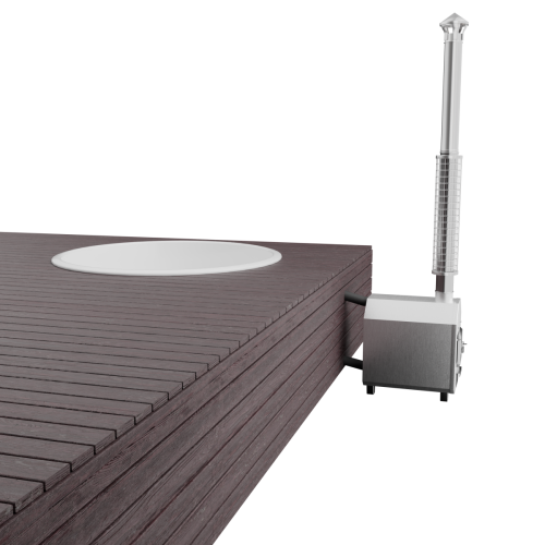 Купель БОНДАРСПА (BONDARSPA) встраиваемая в террасу. Полное погружение.